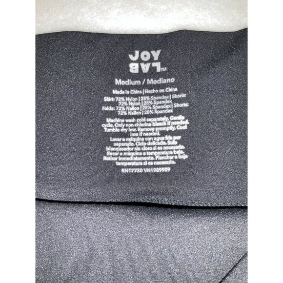 Joylab Medium Women's Knit Flowy High-Rise Skort Black - Picture 4 of 4